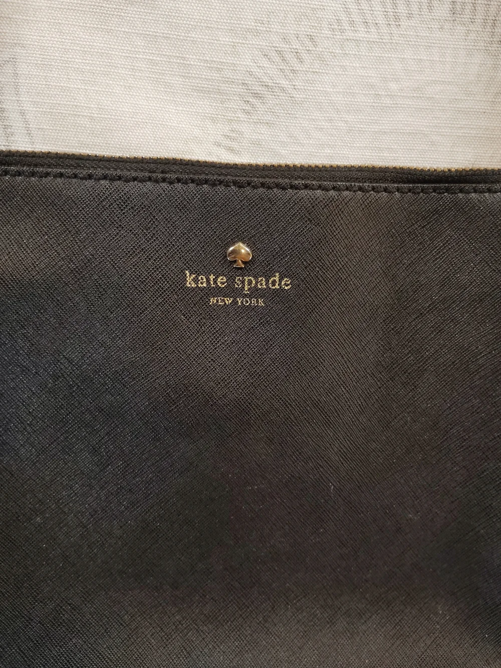 kate spade Black Crossbody Bag with Gold Logo